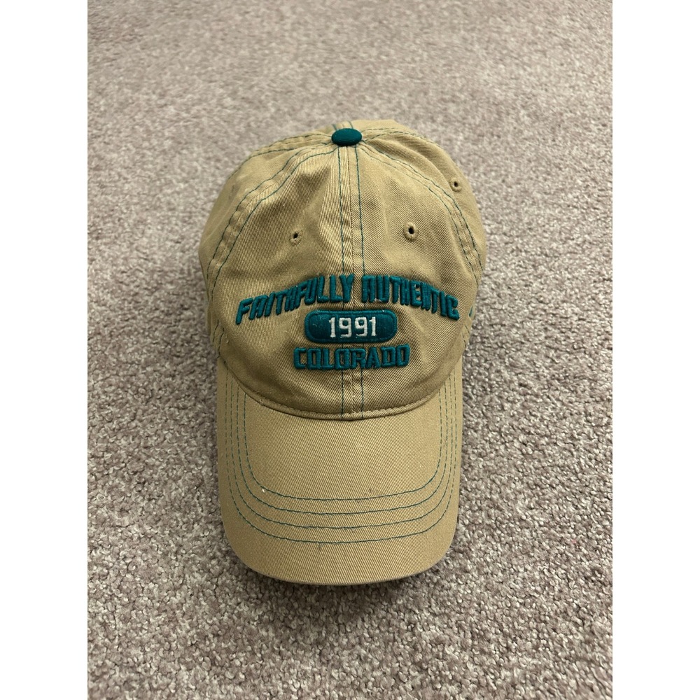 Zephyr Baseball Hat Mens OSFM Tan Excellent Colorado Santiago's Strapback Cap